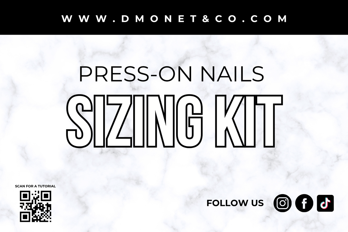 Press On Nail Sizing Kit