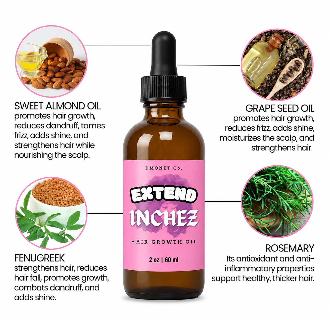 Extend Inchez Hair Growth Oil